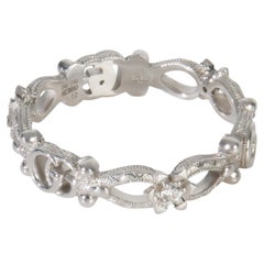 Gucci White Gold Diamond Flora Double G & Flower Ring