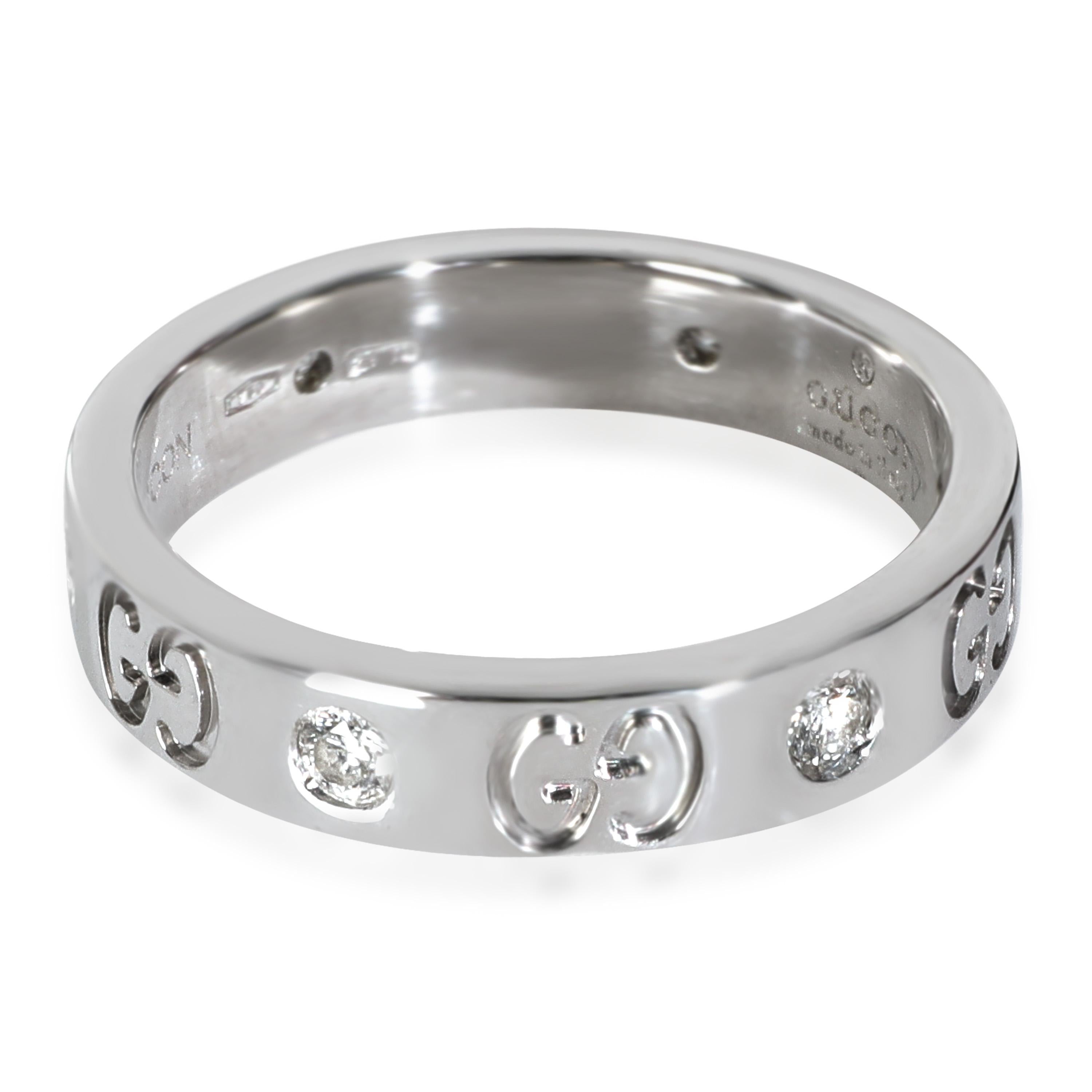 Gucci White Gold Diamond Icon Ring

PRIMARY DETAILS
SKU: 146853
Listing Title: Gucci White Gold Diamond Icon Ring
Condition Description: Retails for 2200 USD. In excellent condition. Ring size is 6.5.
Brand: Gucci
Collection/Series: Icon
Metal Type: