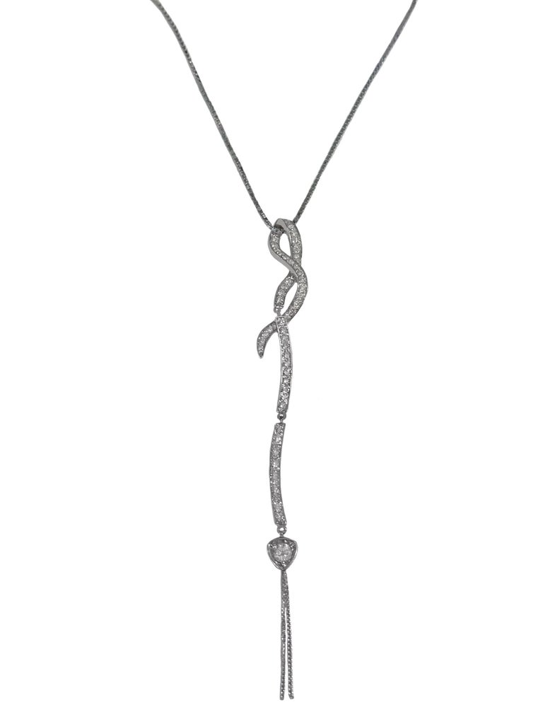 Gucci White Gold and Diamonds Necklace For Sale at 1stDibs