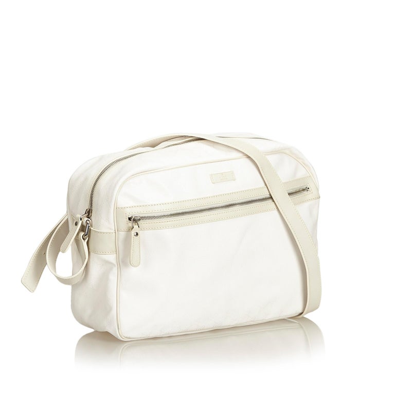Gucci White Guccissima Crossbody Bag For Sale at 1stdibs