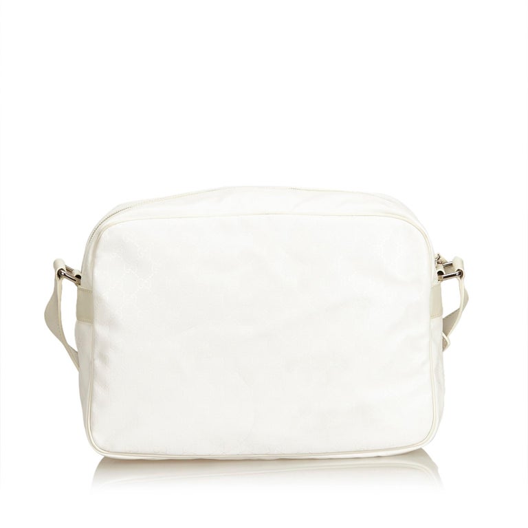 Gucci White Guccissima Crossbody Bag For Sale at 1stdibs