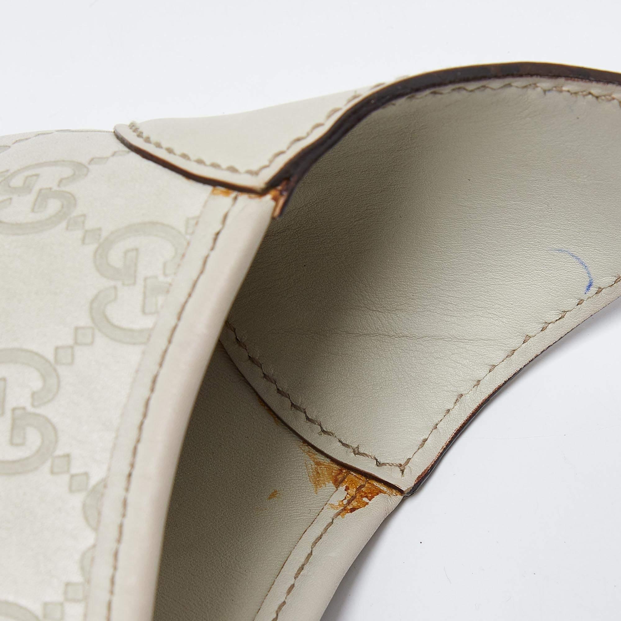 Gucci White Guccissima Leather Punch Hobo 4