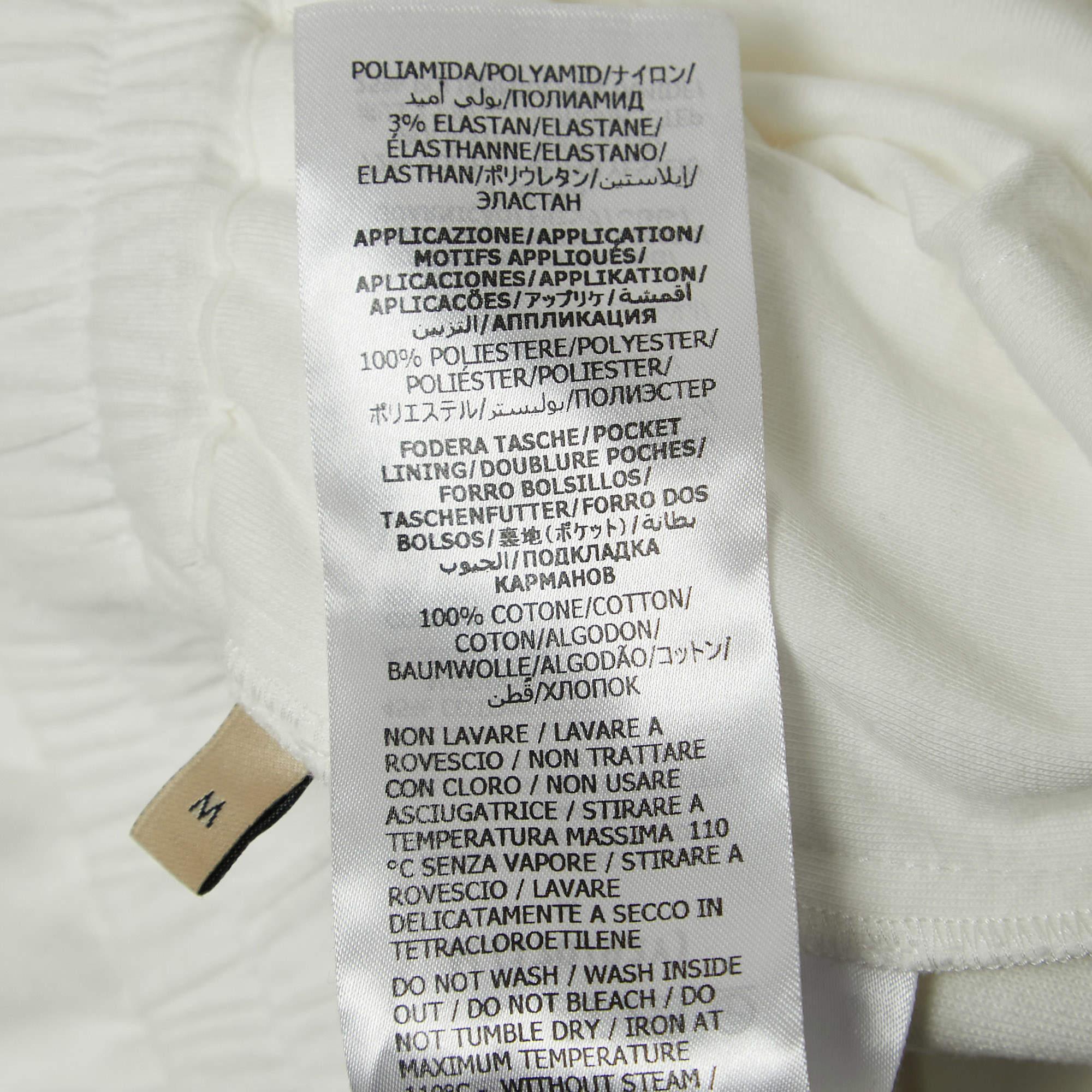 Gucci Blanco Punto Entrelazado G Web Detallado Mini Vestido Polo M en venta 1