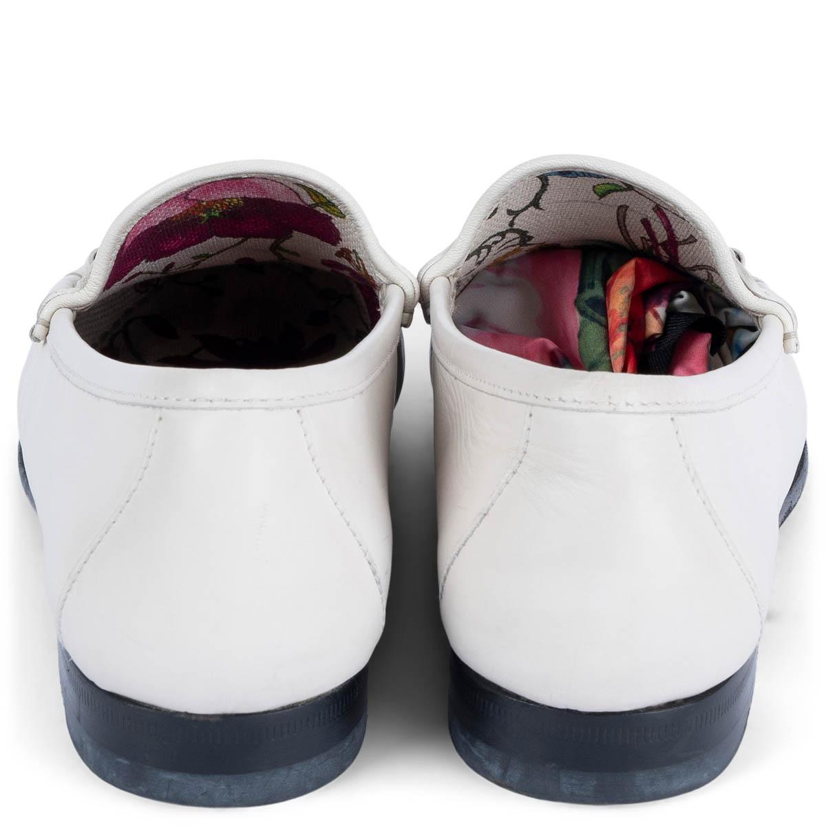 Chaussures à talons en cuir blanc HORSEBIT GUCCI, 1953, Taille 37 Excellent état - En vente à Zürich, CH