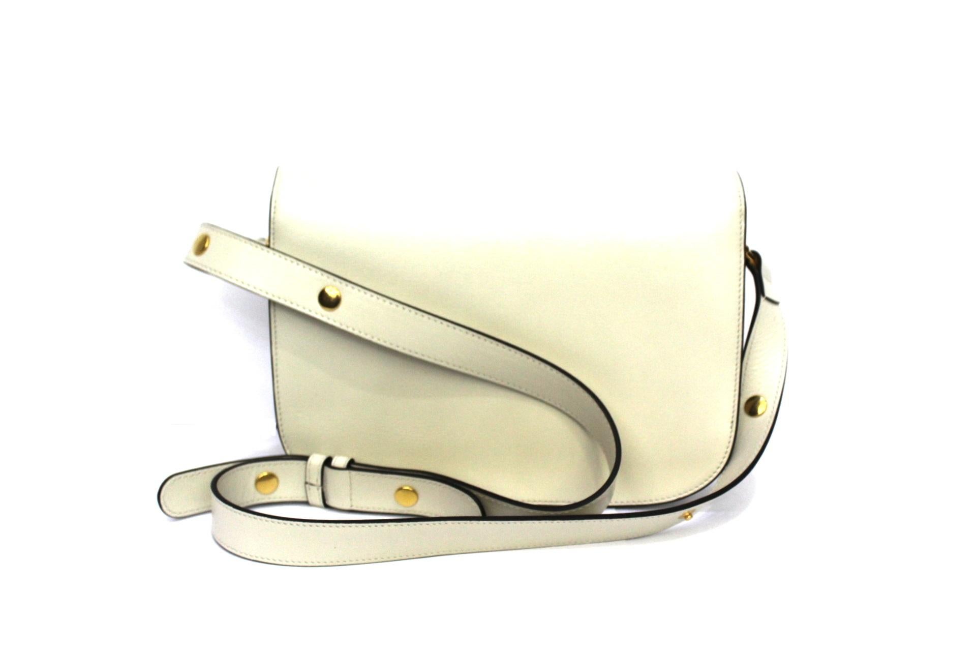 gucci 1955 horsebit bag white