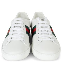 GUCCI white leather 2019 ACE WEB Sneakers Shoes 38