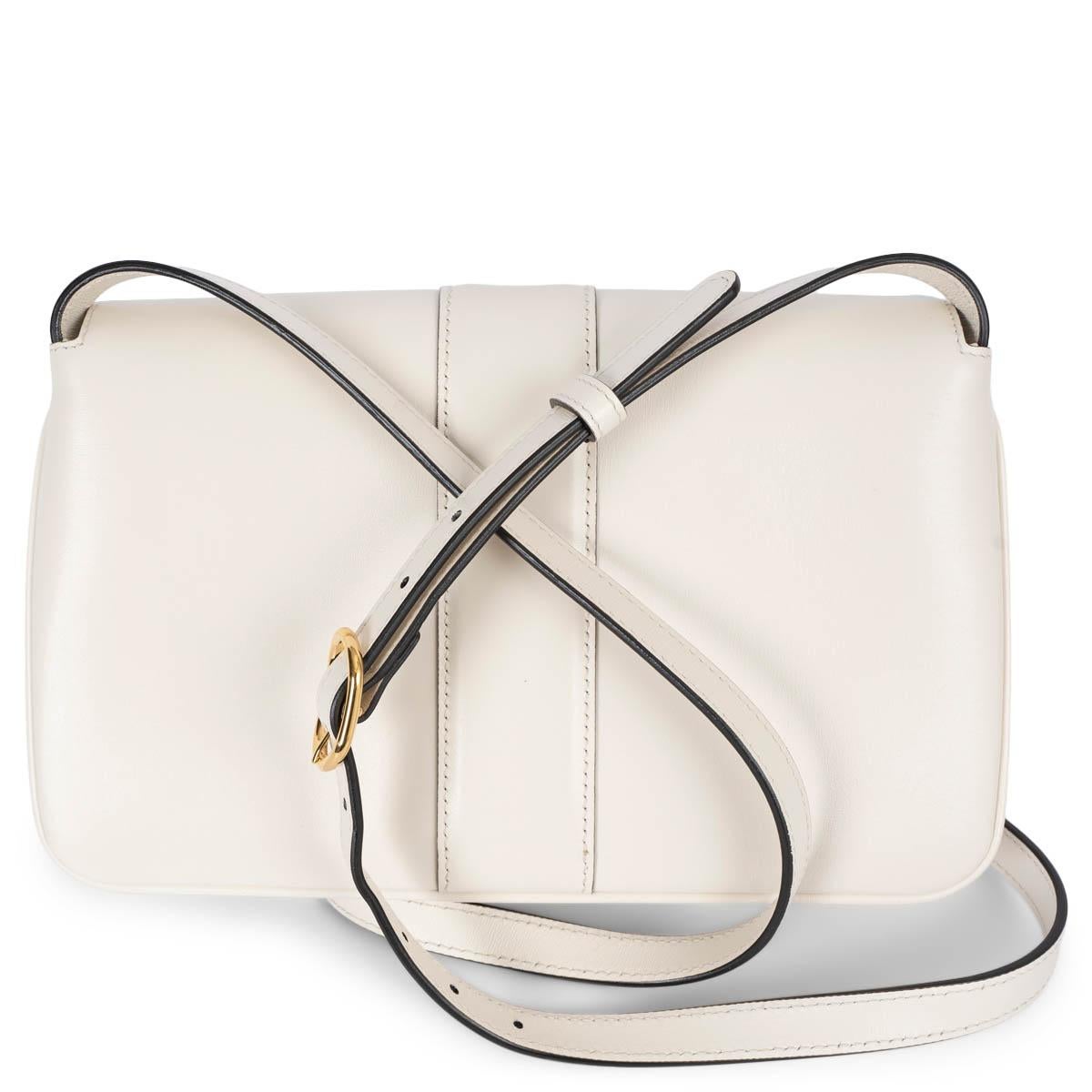 GUCCI white leather 2019 ARLI SMALL Shoulder Bag In Good Condition For Sale In Zürich, CH