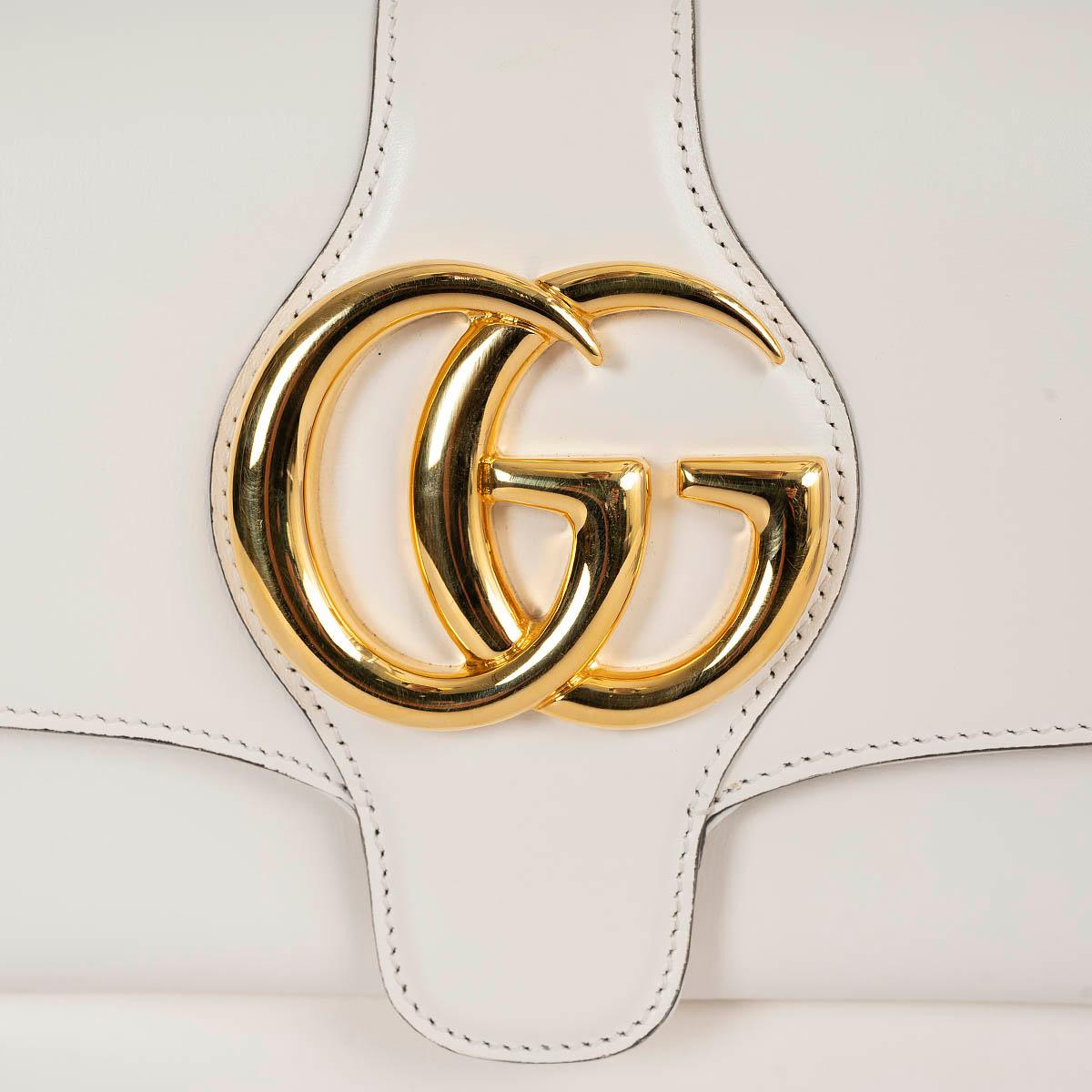 Women's GUCCI white leather 2019 ARLI SMALL Shoulder Bag For Sale