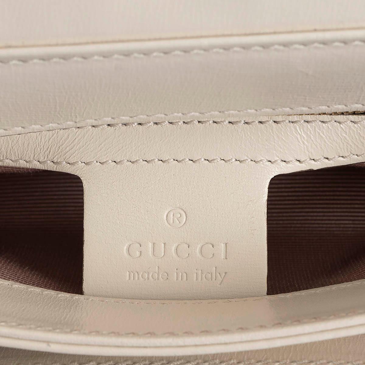 GUCCI white leather 2019 ARLI SMALL Shoulder Bag For Sale 3