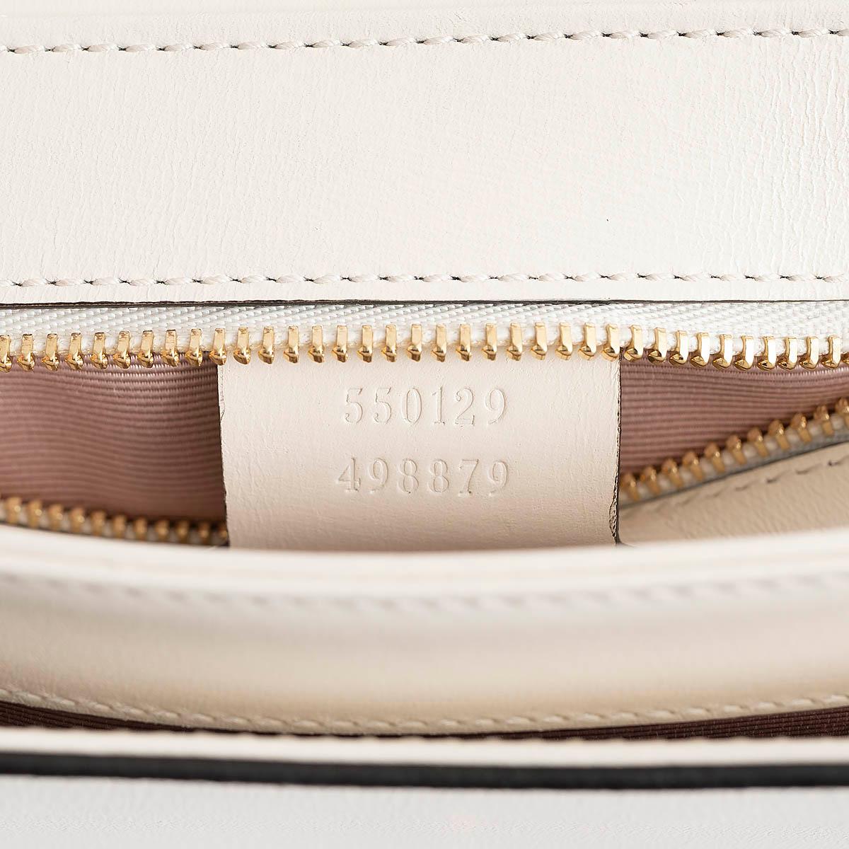 GUCCI white leather 2019 ARLI SMALL Shoulder Bag For Sale 3