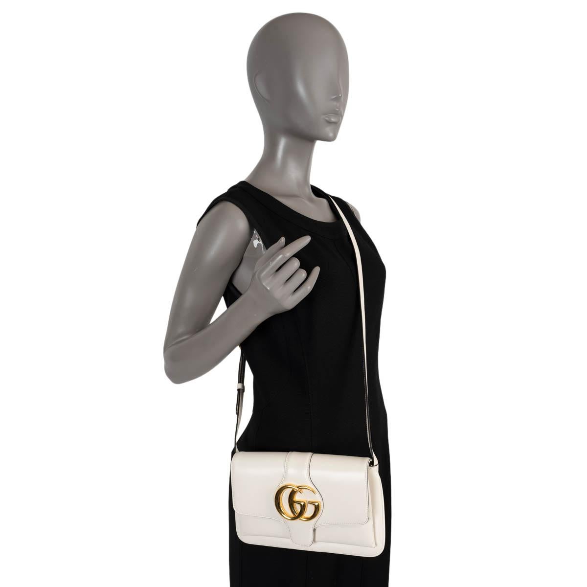 GUCCI white leather 2019 ARLI SMALL Shoulder Bag For Sale 5
