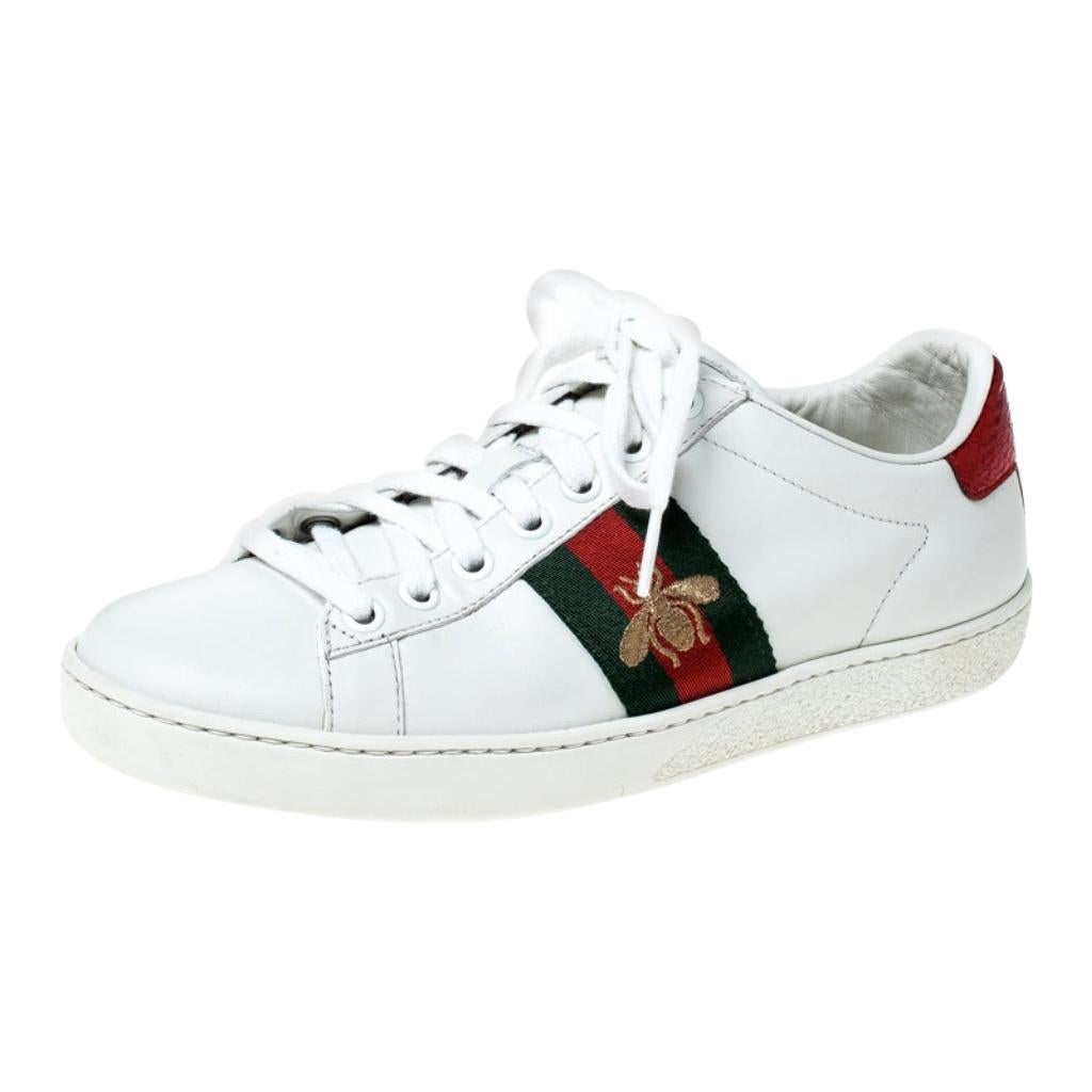 gucci white casual shoes