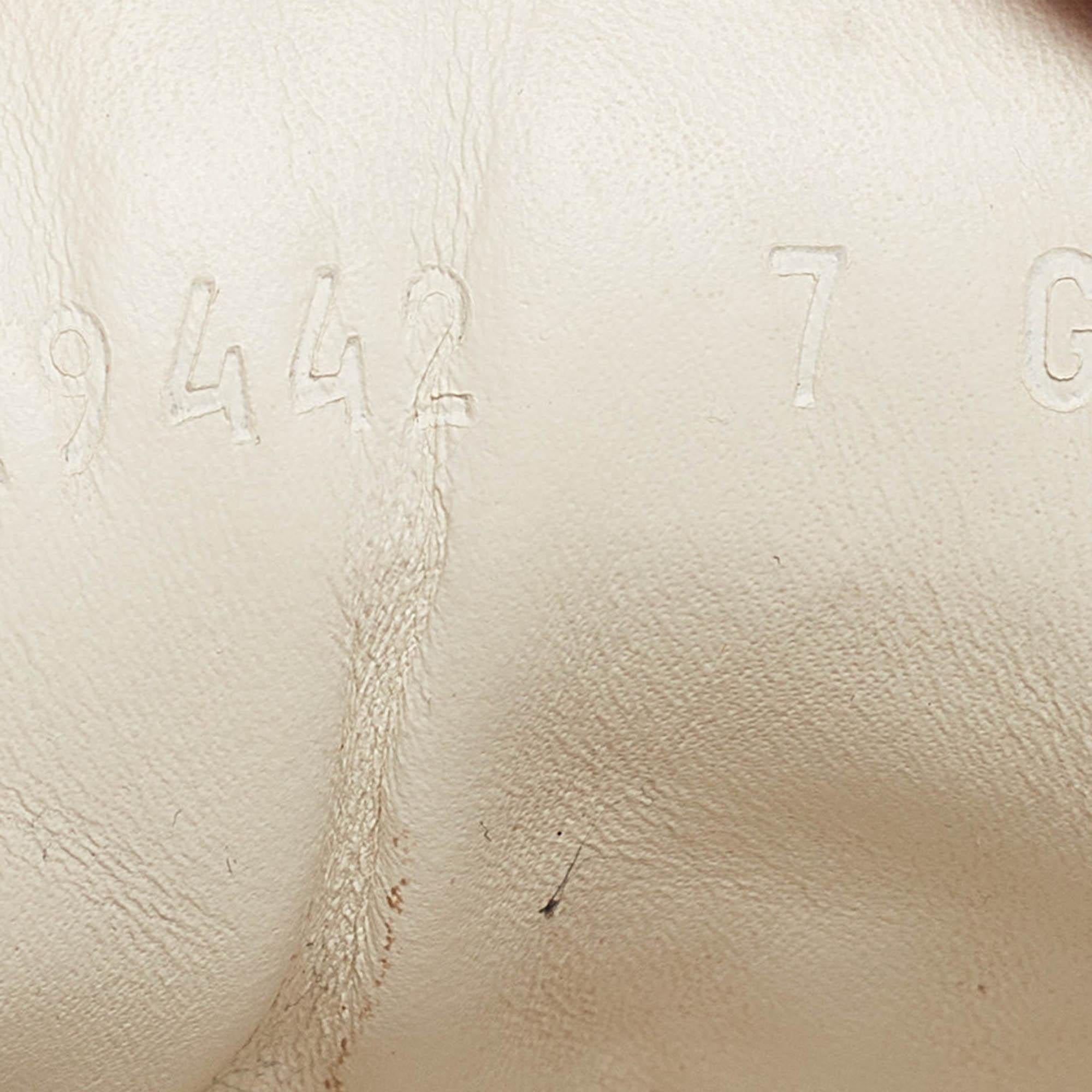 Baskets Gucci Ace à lacets en cuir blanc, taille 41 3