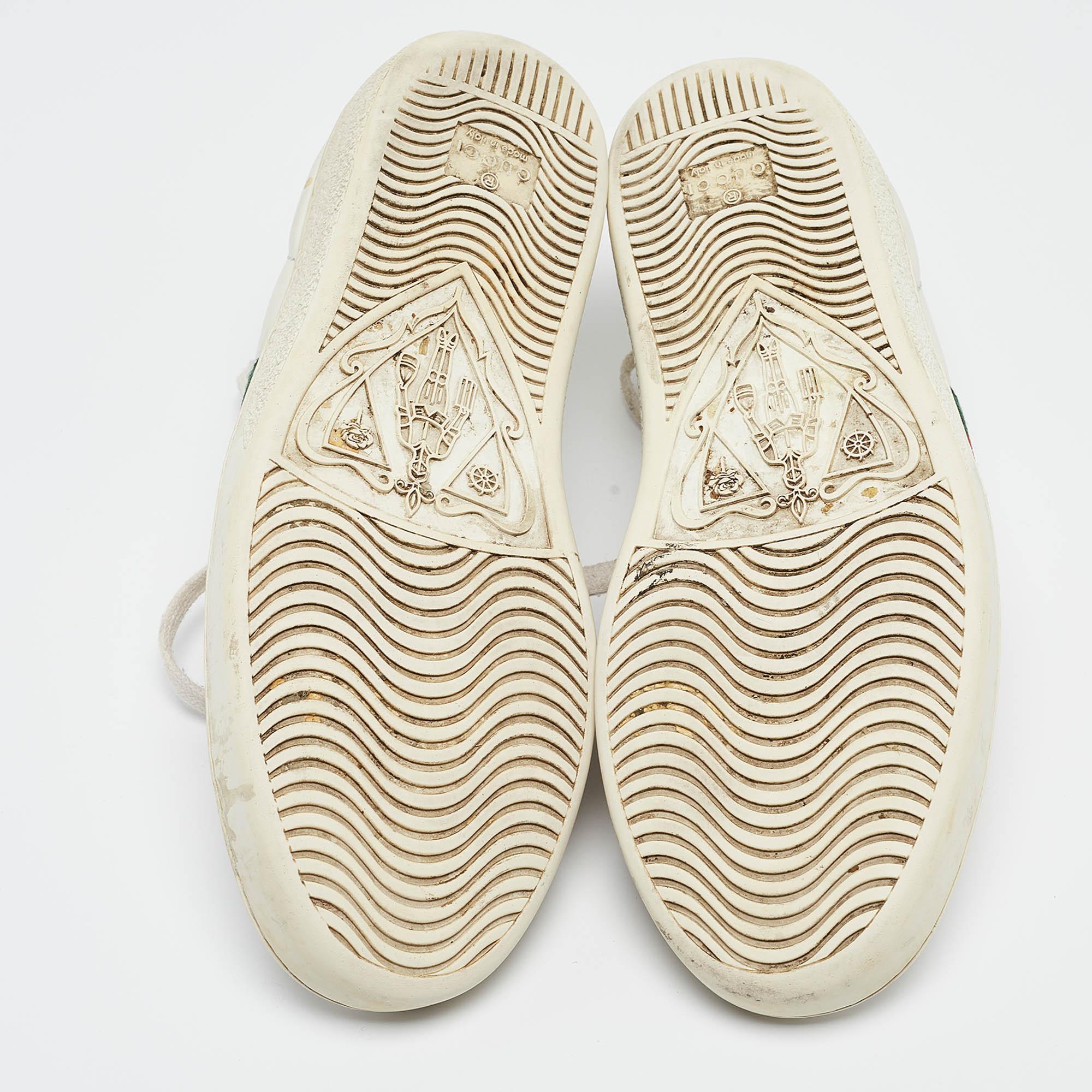 Gucci Sneakers basse Ace in pelle bianca misura 37 in vendita 1