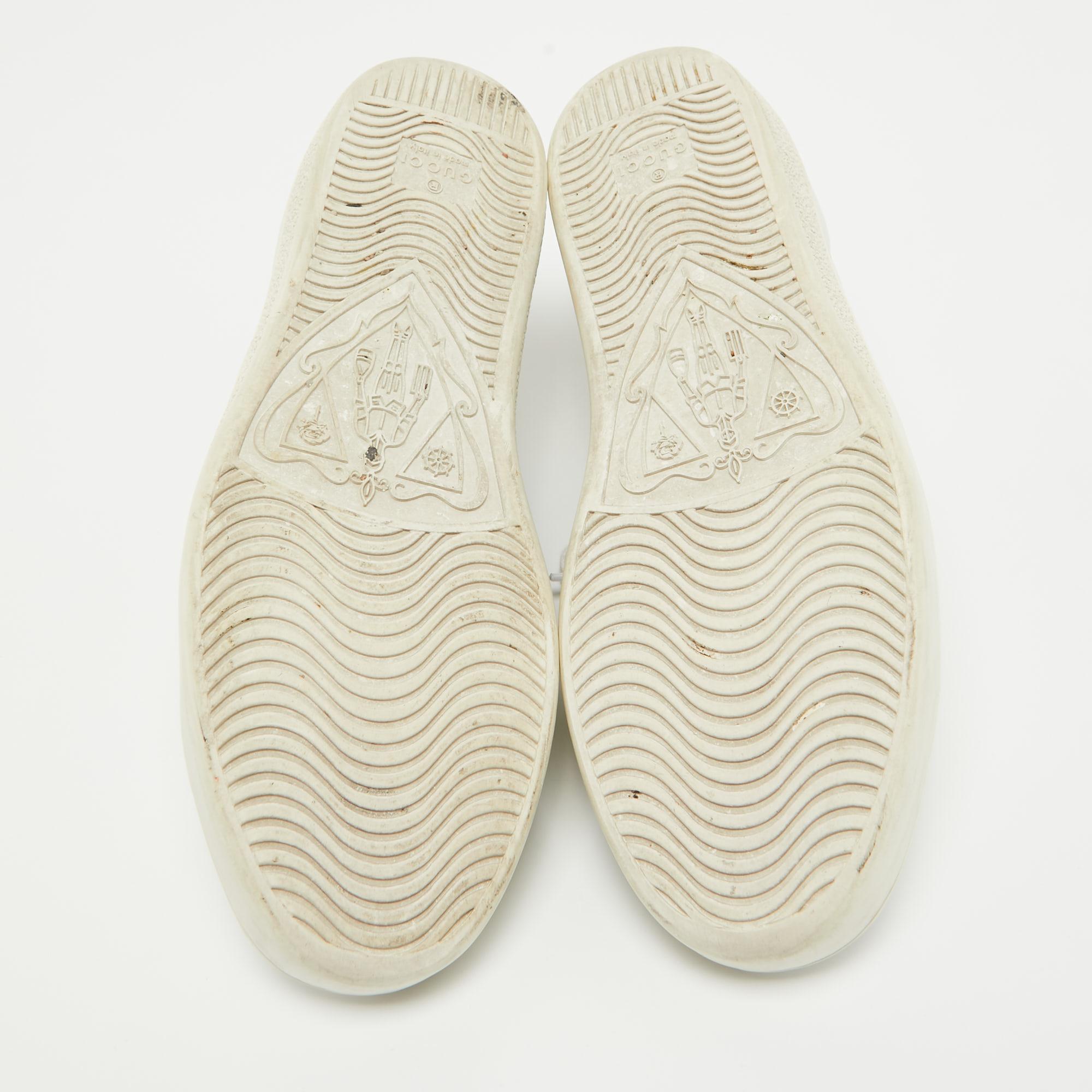 Gucci White Leather Ace Low Top Sneakers Size 37 3