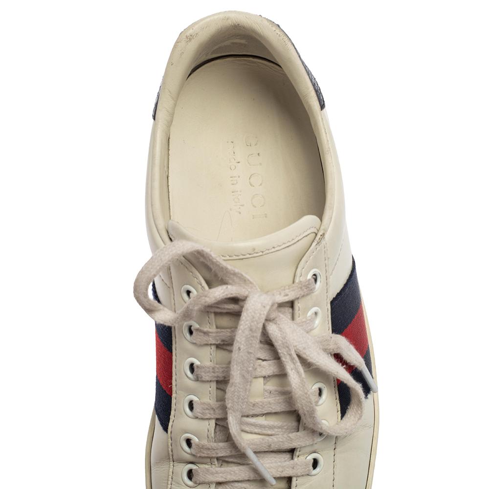 Gucci White Leather Ace Low Top Sneakers Size 39.5 1