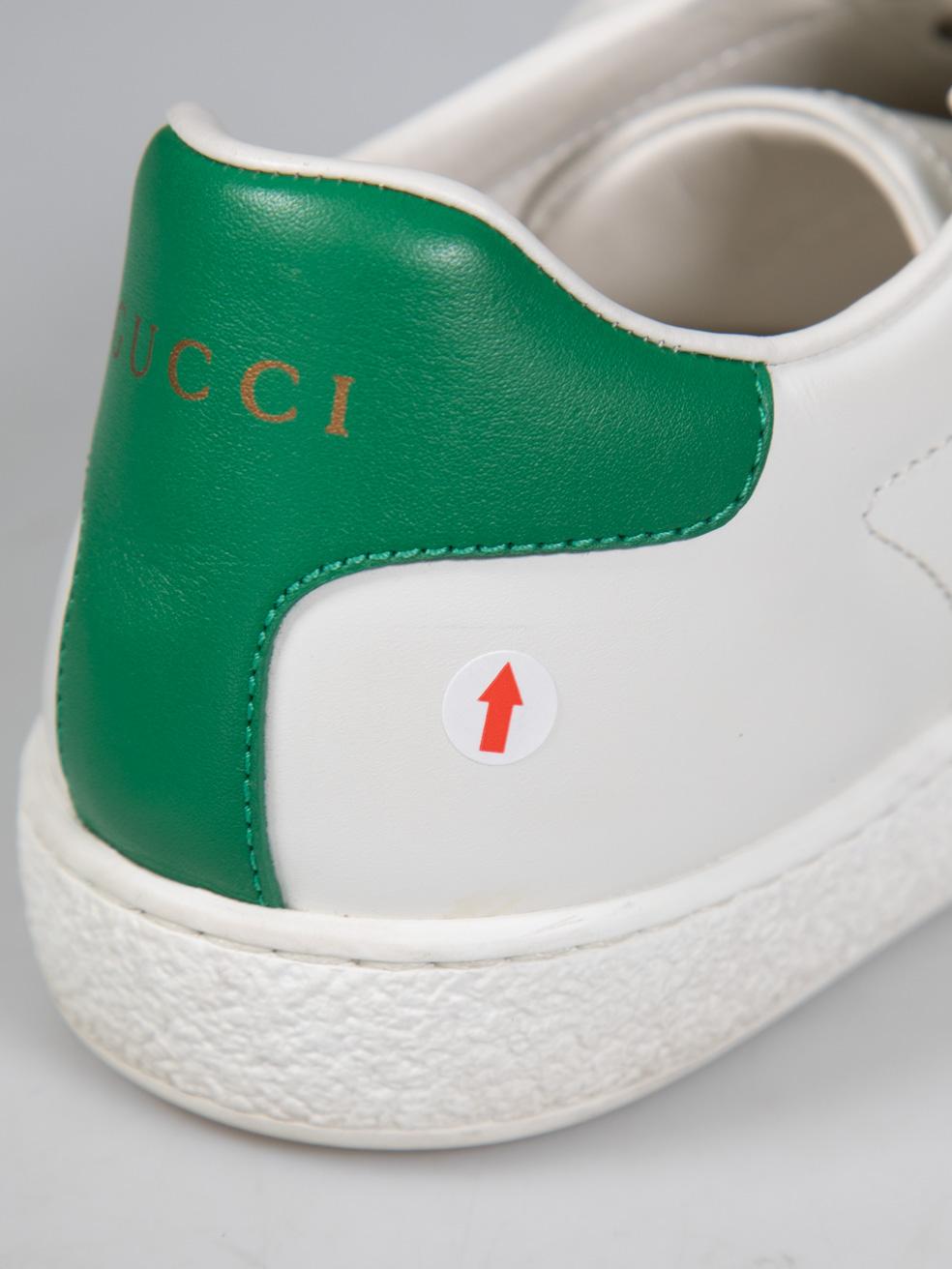 Gucci White Leather Ace Patchwork Trainers Size IT 35.5 For Sale 5
