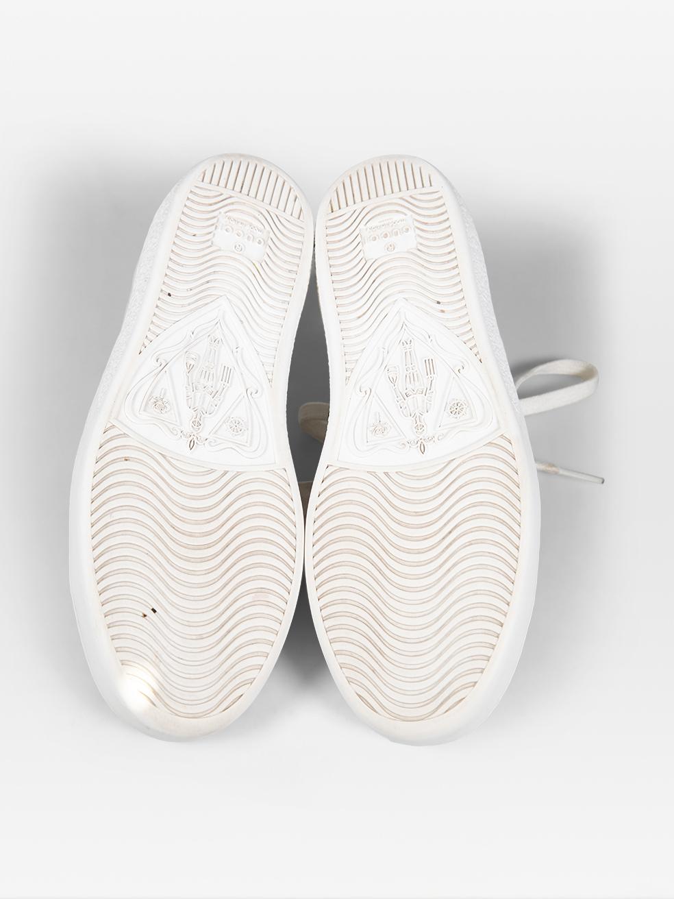 Gucci White Leather Ace Patchwork Trainers Size IT 35.5 In Good Condition For Sale In London, GB