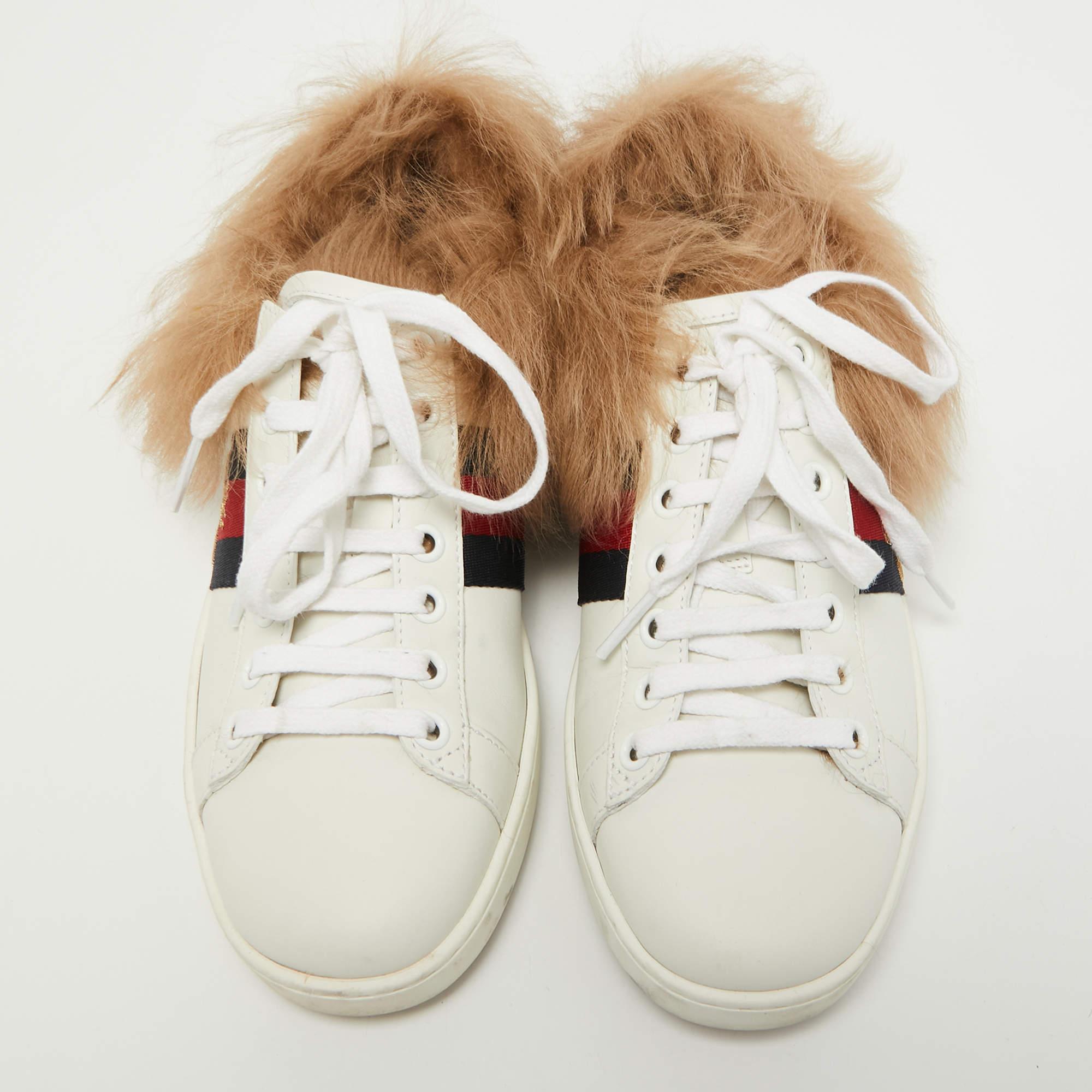 Give your outfit a luxe update with this pair of designer sneakers. The creation is sewn perfectly to help you make a statement in them for a long time.

