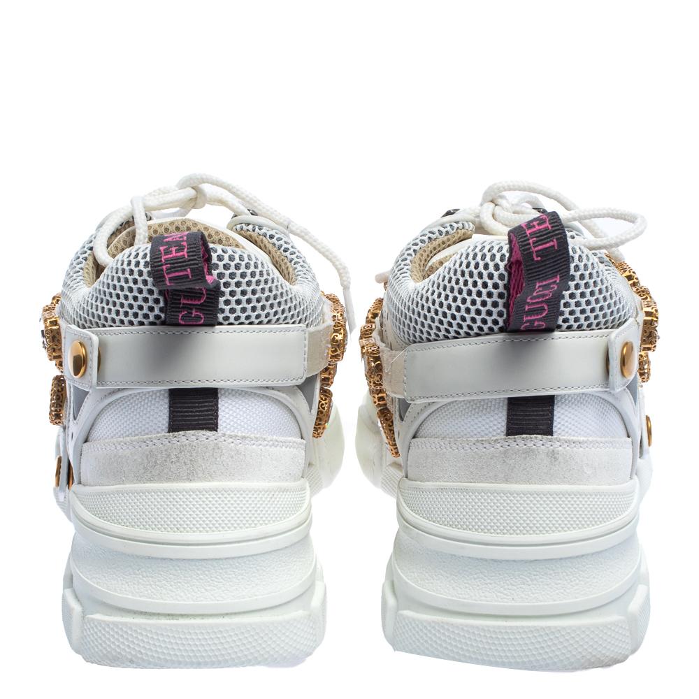 gucci sneaker with crystals