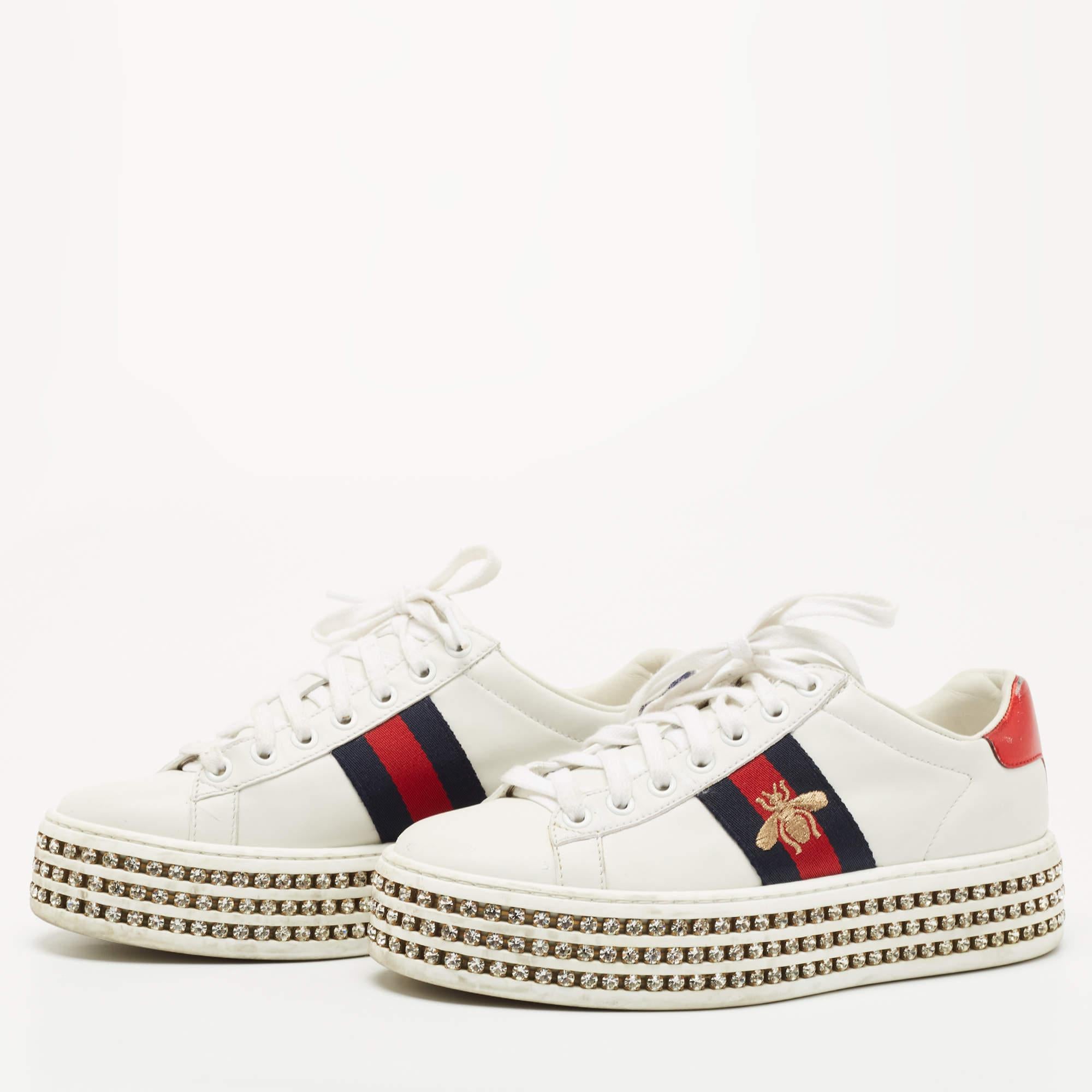 gucci crystal sneakers