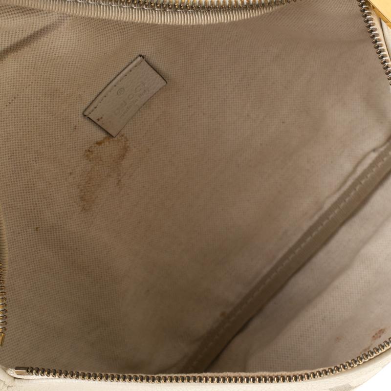 Gucci White Leather Belt Bag 3