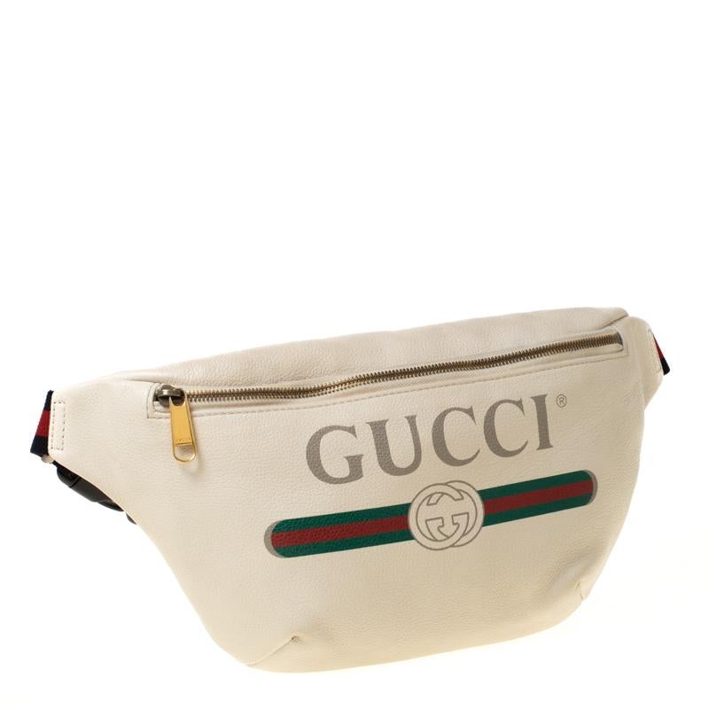 gucci white belt bag