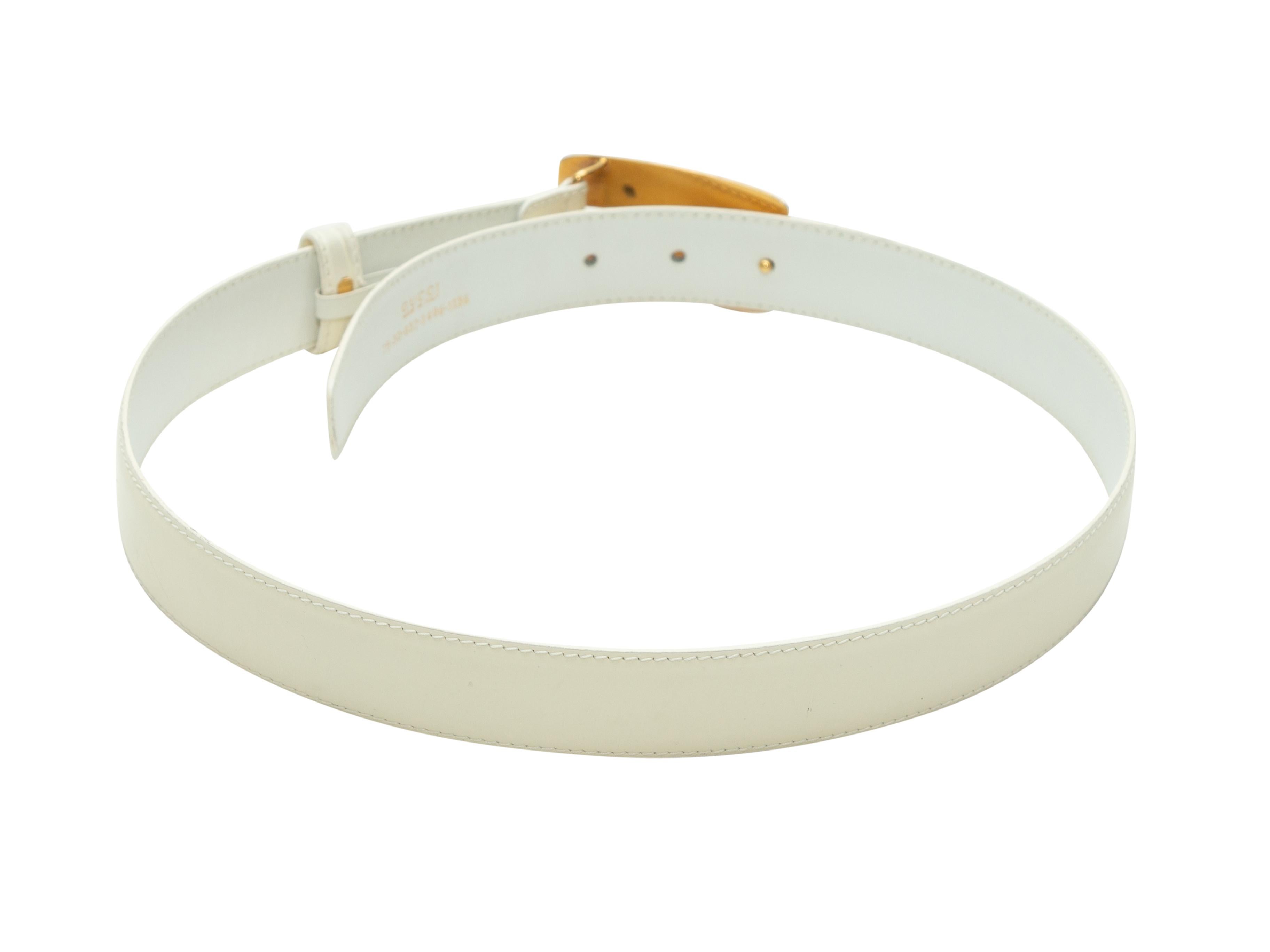 white leather belts
