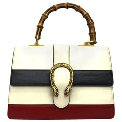 Gucci White Leather Dionysus Bag