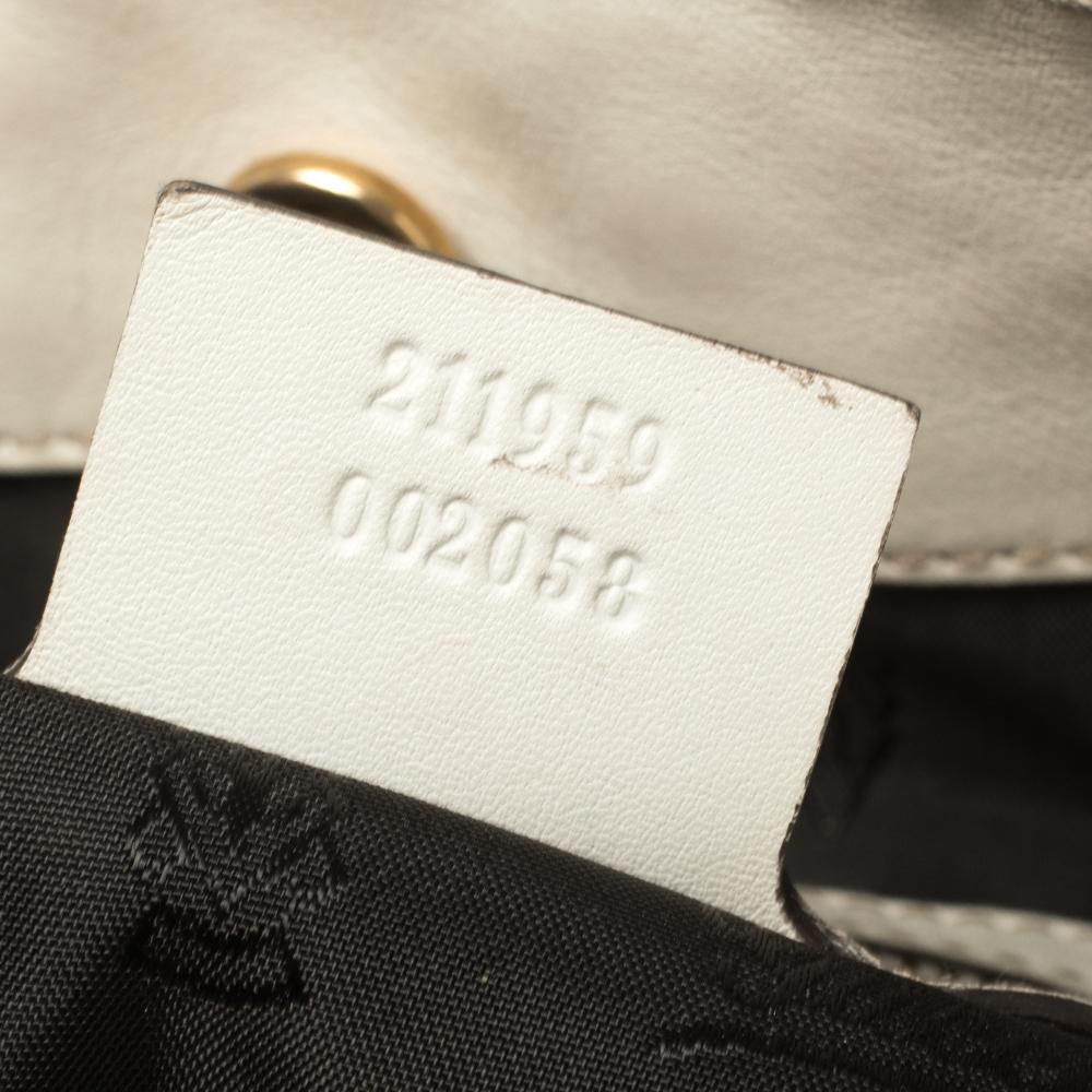 Gucci White Leather Large Irina Tote 1