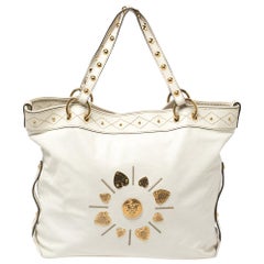 Gucci White Leather Large Irina Tote