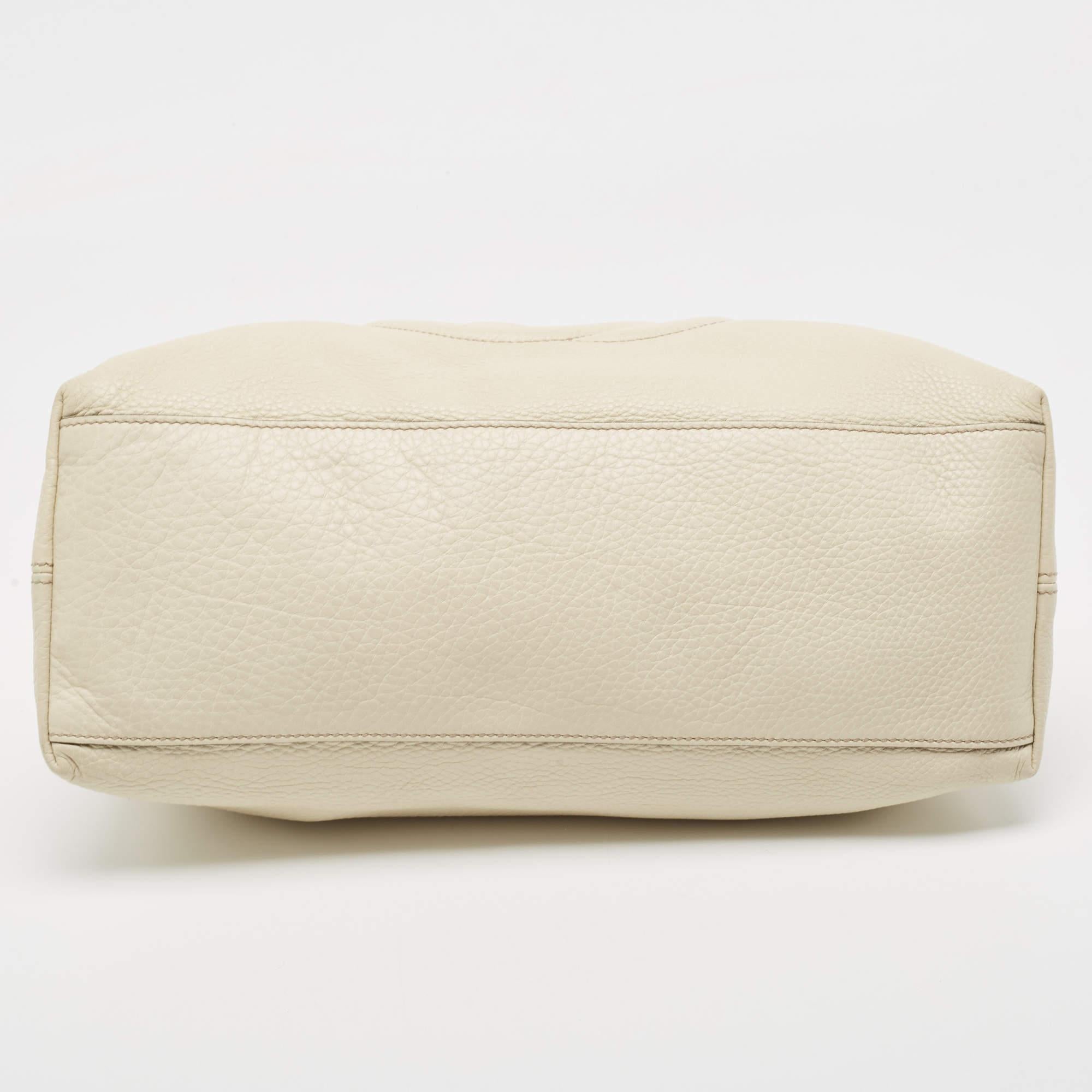 Gucci White Leather Medium Chain Soho Shoulder Bag 7