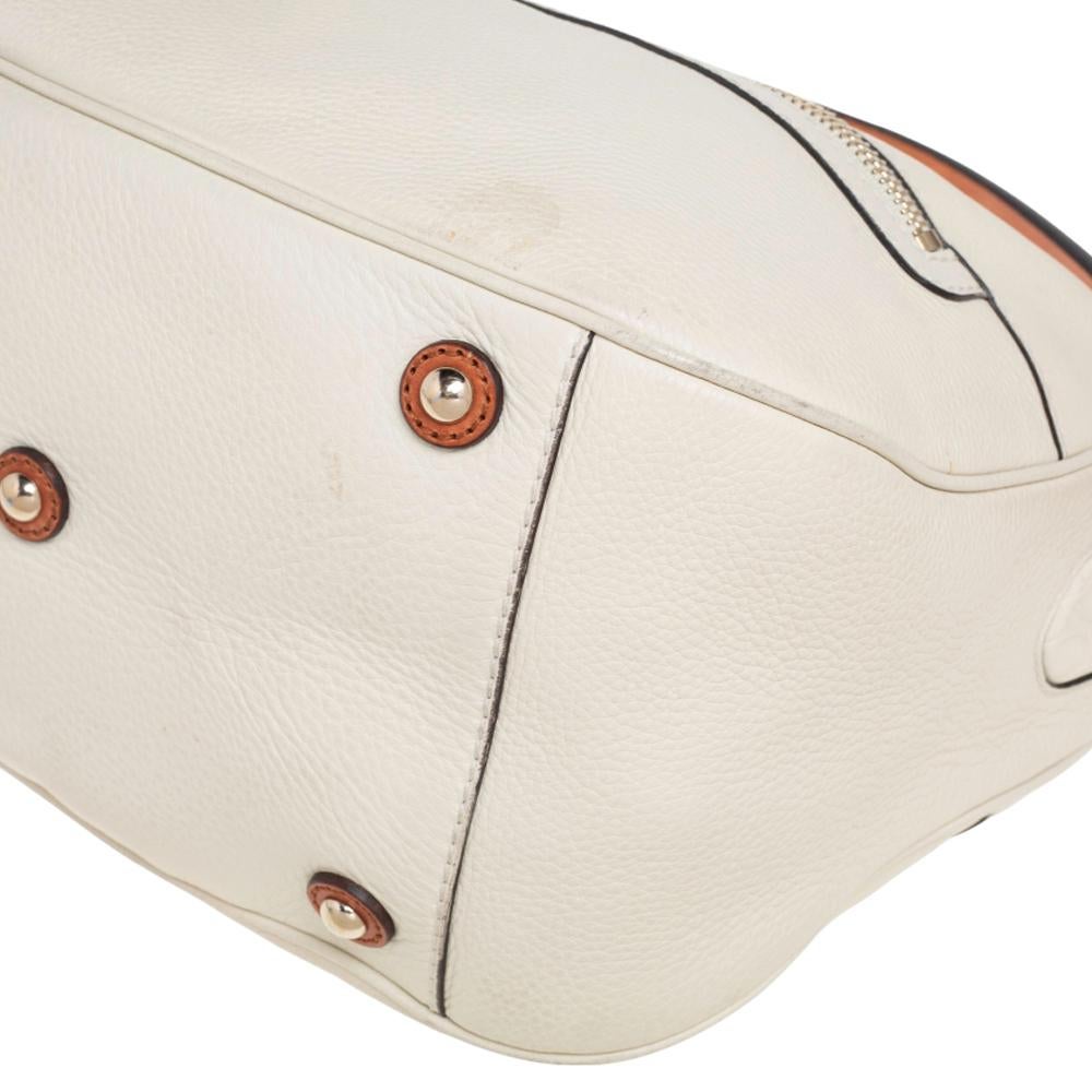 Gucci White Leather Medium Madison Hobo 6