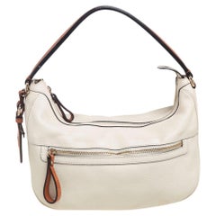 Gucci White Leather Medium Madison Hobo