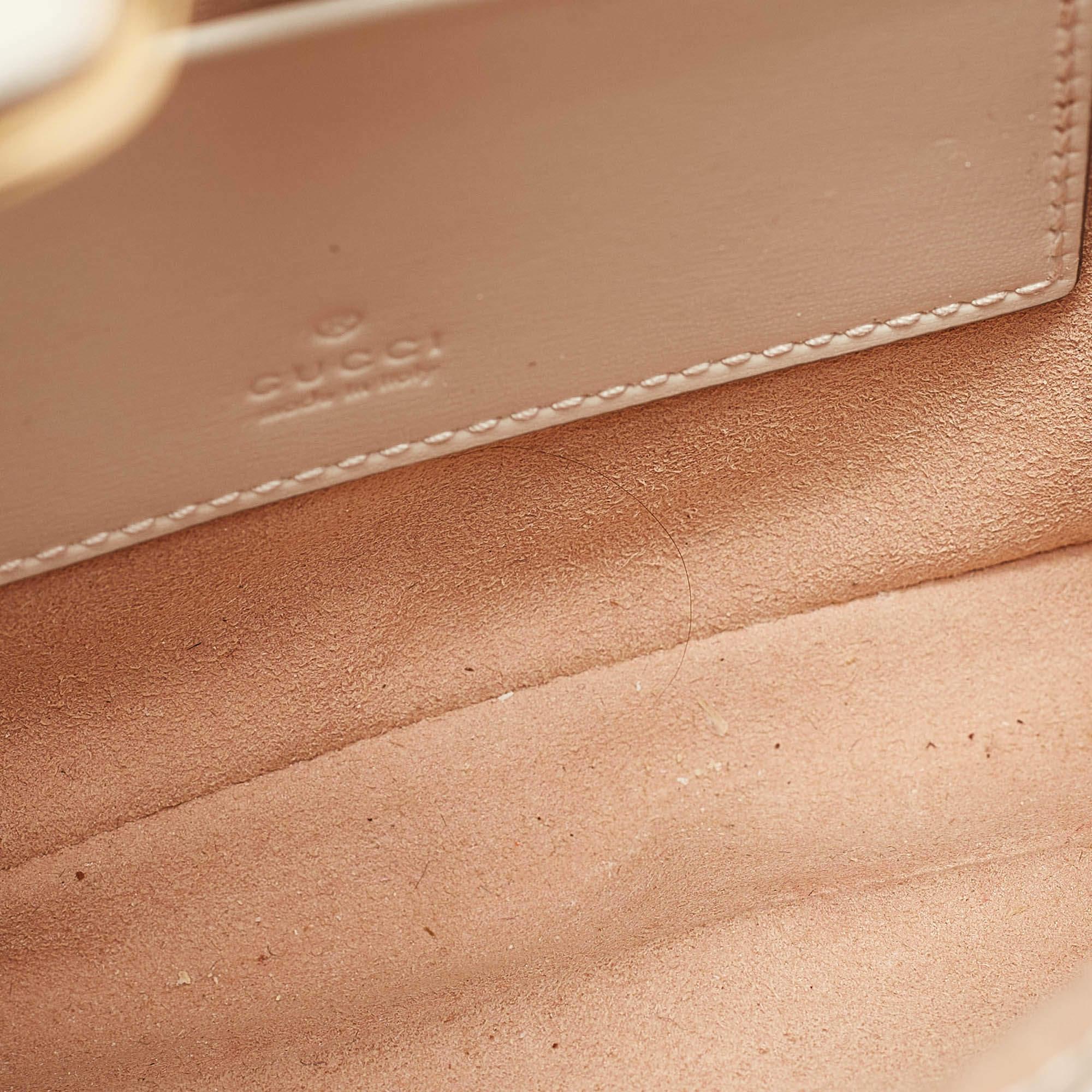 Gucci White Leather Mini 1961 Jackie Shoulder Bag 4