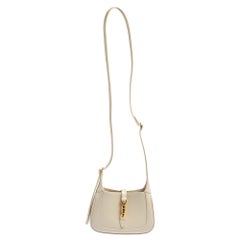 Bolso de hombro Gucci Mini Jackie 1961 de piel blanca