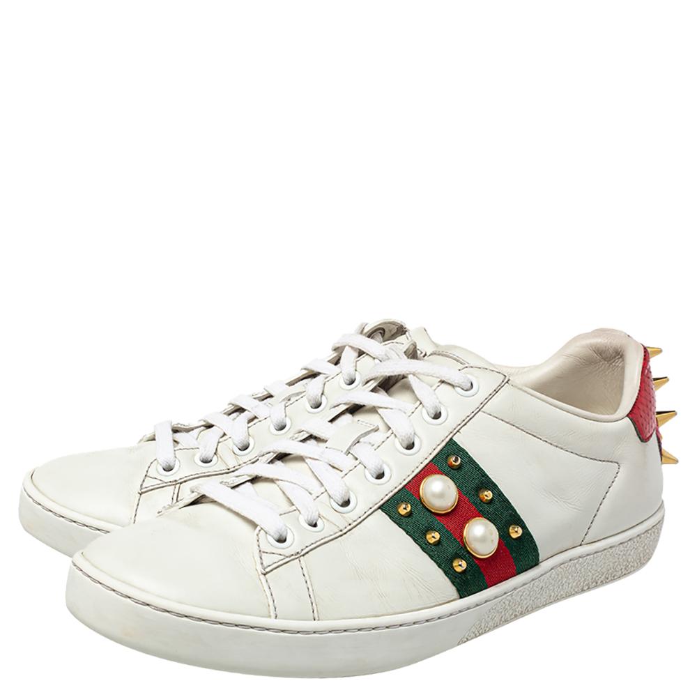 gucci ace pearl