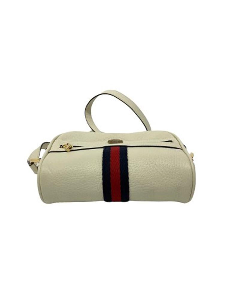 Gucci White Leather Ophidia Bag In Excellent Condition In Torre Del Greco, IT