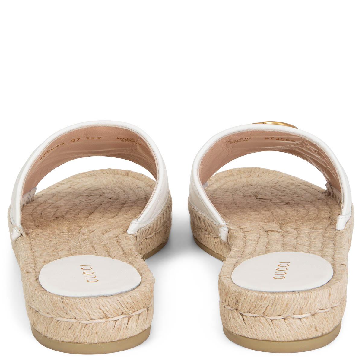 white gucci sandals