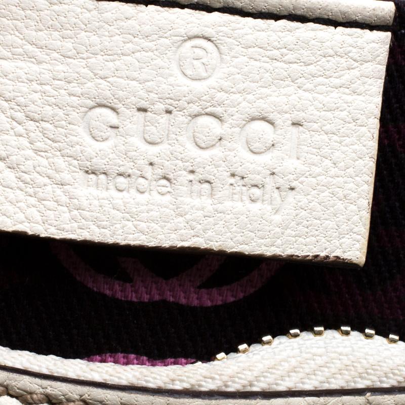 Gucci White Leather Princy Hobo 3
