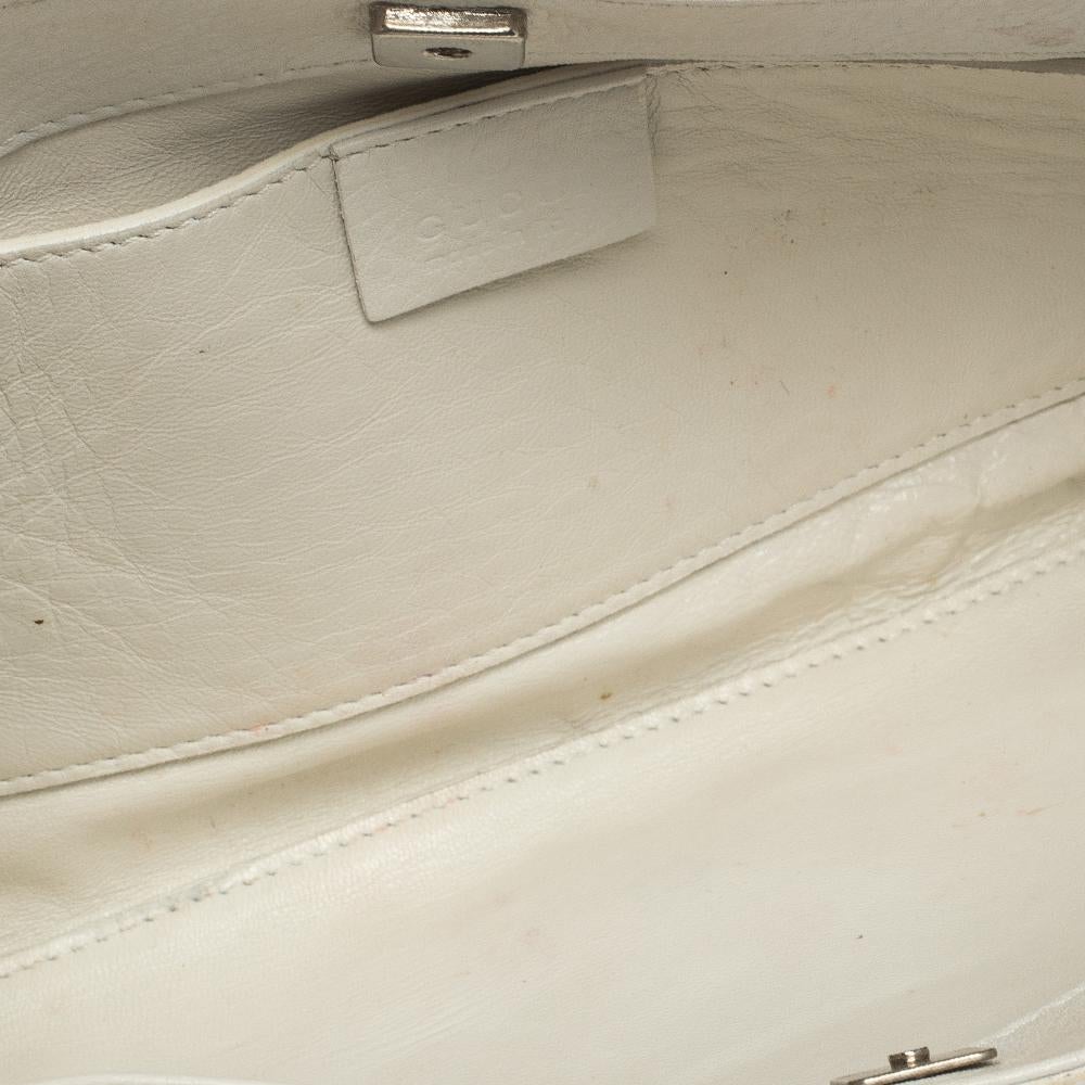 Gucci White Leather Shoulder Bag 2