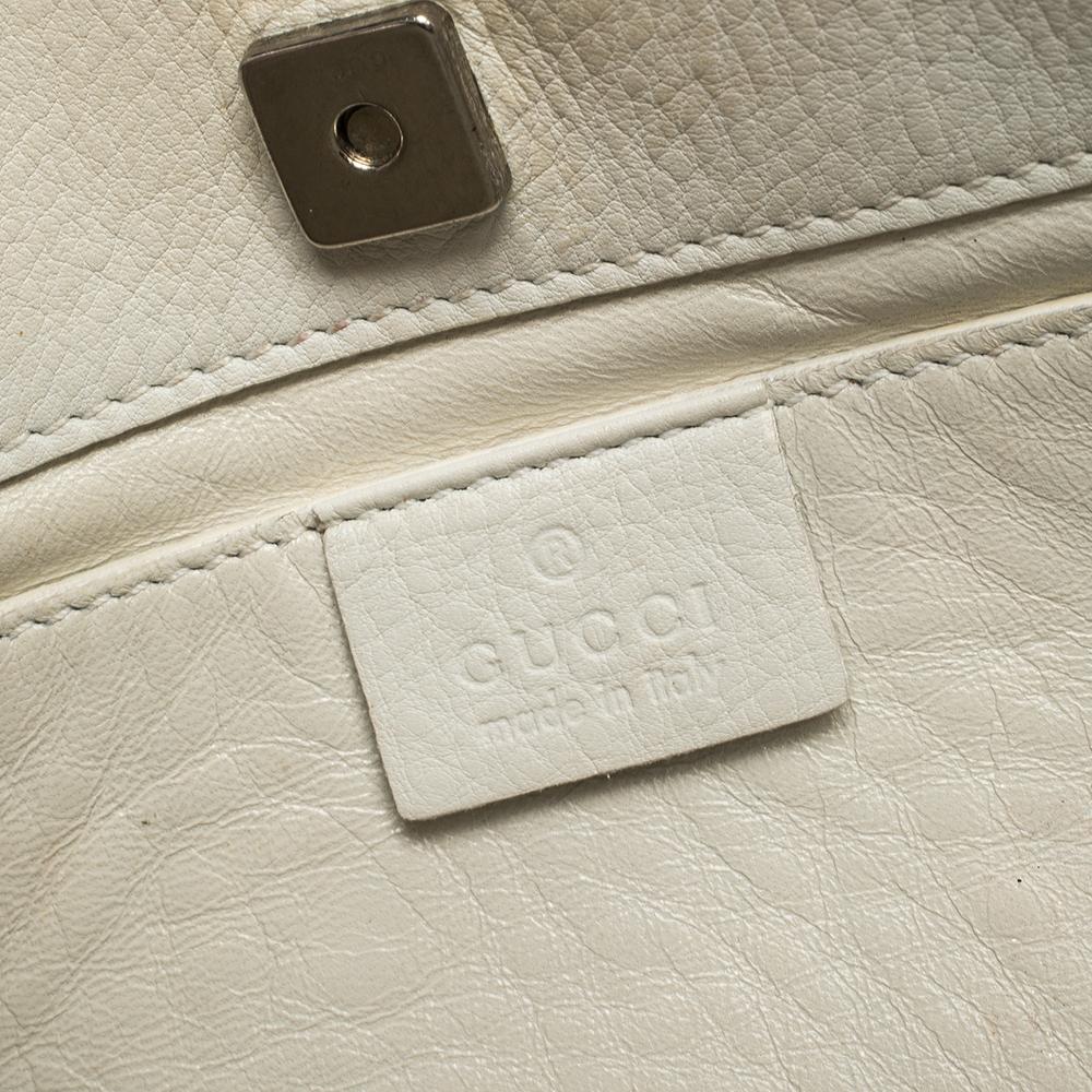 Gucci White Leather Shoulder Bag 4