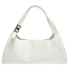 Gucci White Leather Shoulder Bag