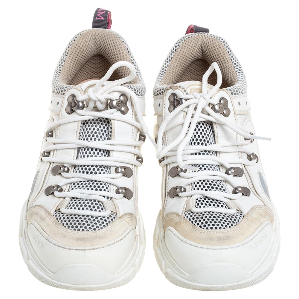 gucci shoes flashtrek white