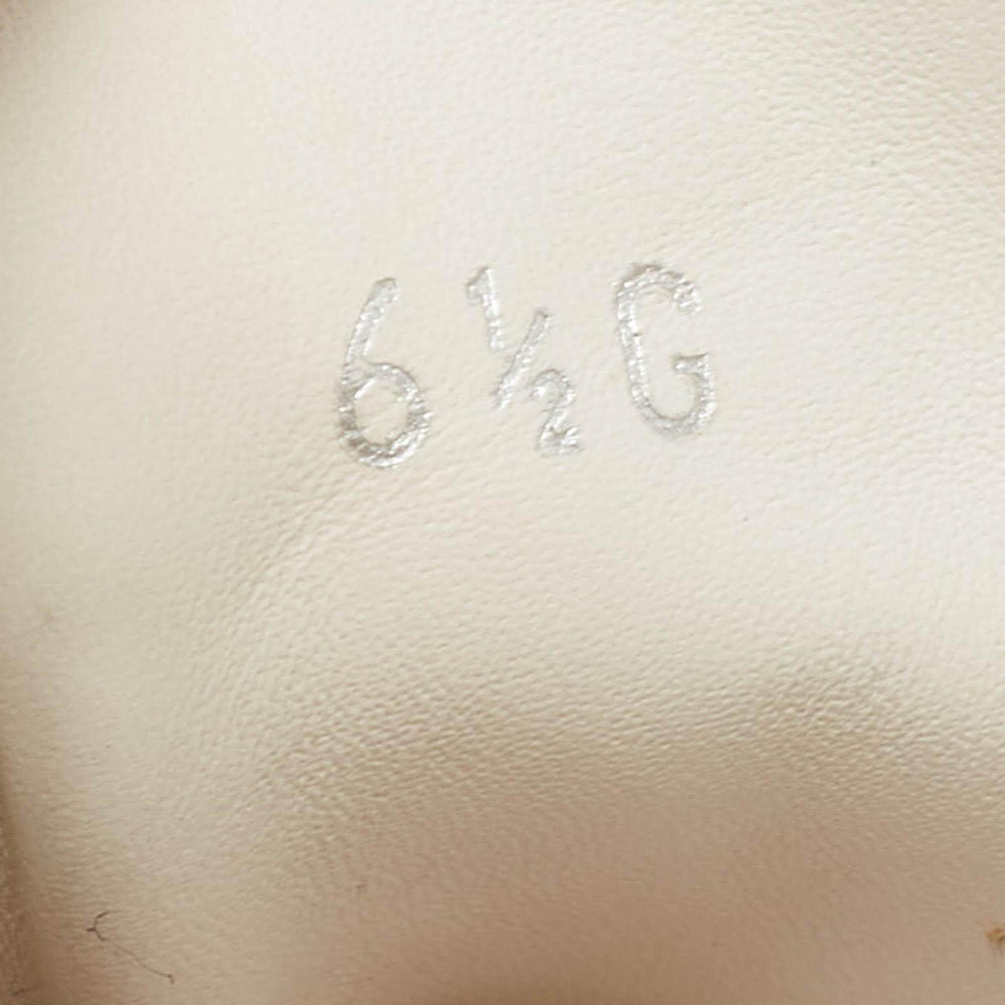 Gucci Weiß Leder Web Ace Slip On Turnschuhe Größe 40,5 im Angebot 3