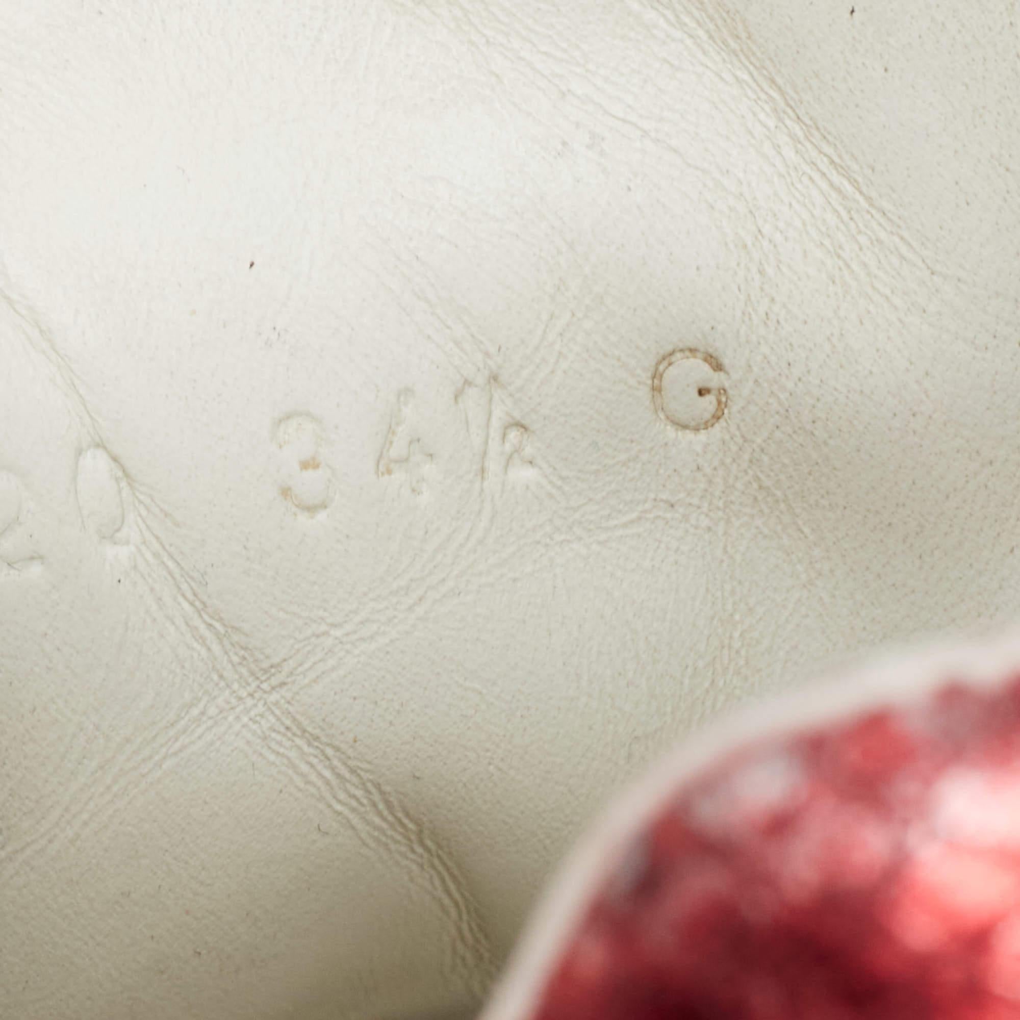 Gucci Web Ace Turnschuhe aus weißem Leder Größe 34,5 im Angebot 1