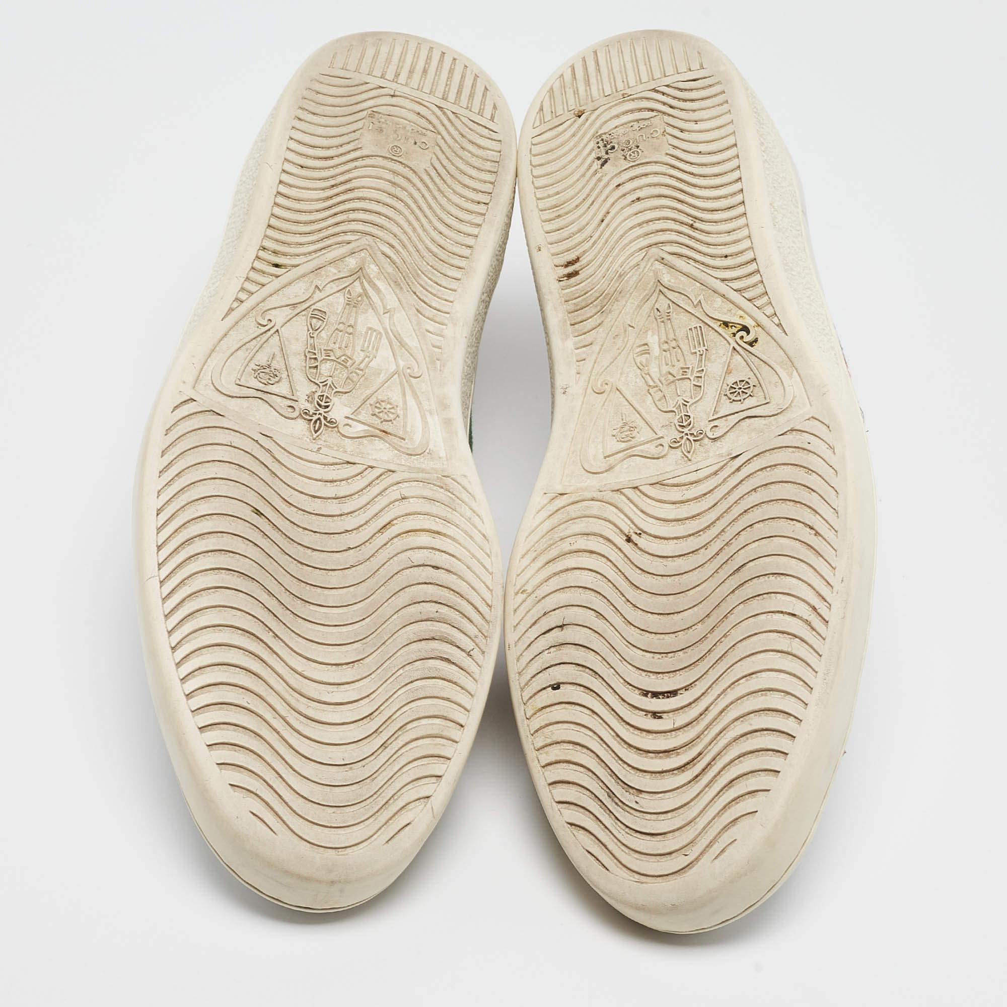 Gucci White Leather Web Ace Sneakers Size 46 2