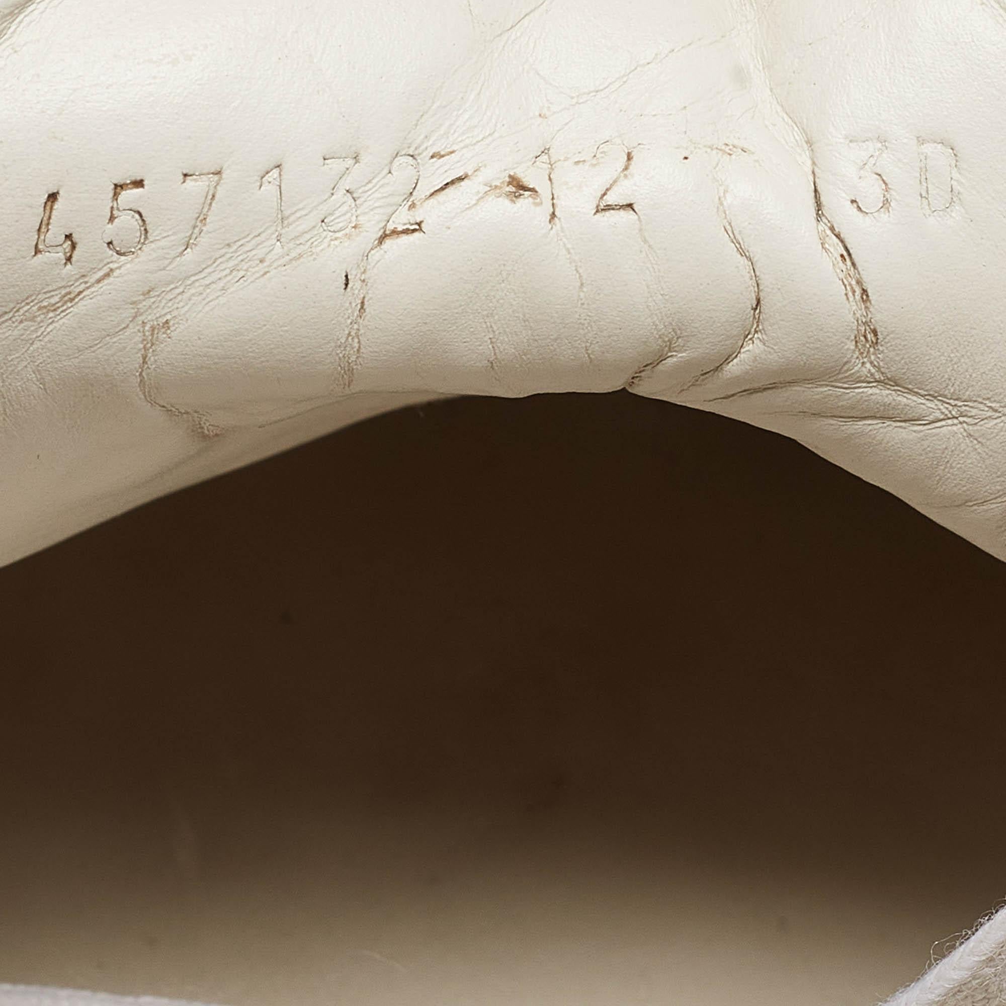 Gucci White Leather Web Ace Sneakers Size 46 4