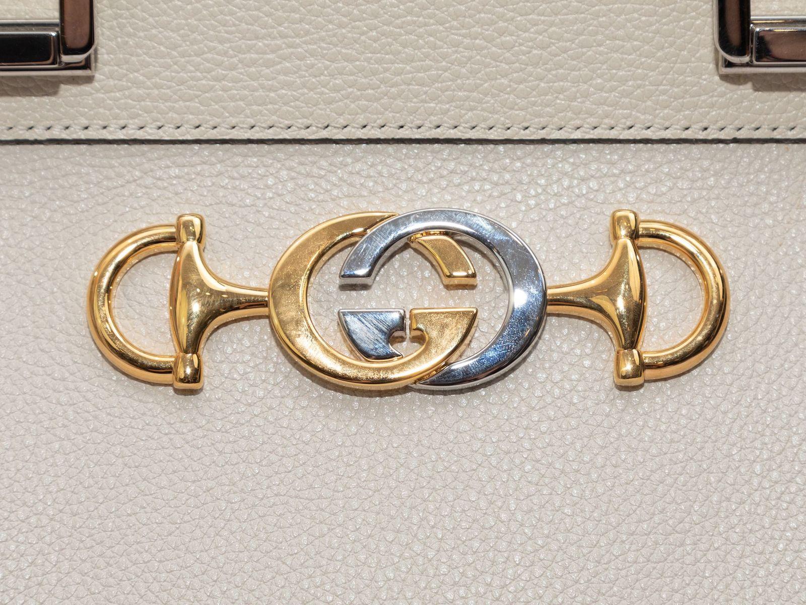 Gucci White Medium Zumi Leather Handbag 2