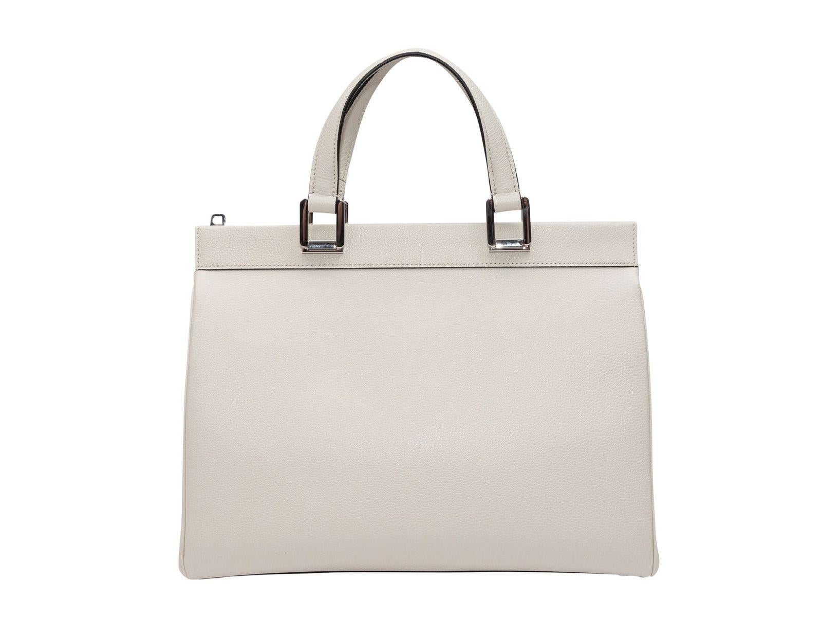 Gucci White Medium Zumi Leather Handbag 4
